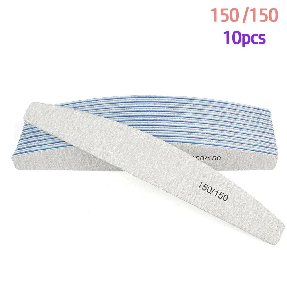 10 Teile/los 80/100/150/180/240 Grit Limas Trimmer Lime Nail art Ongle Maniküre Werkzeug Nagel Datei Puffer Doppel Seite Nagel Dateien Puffer