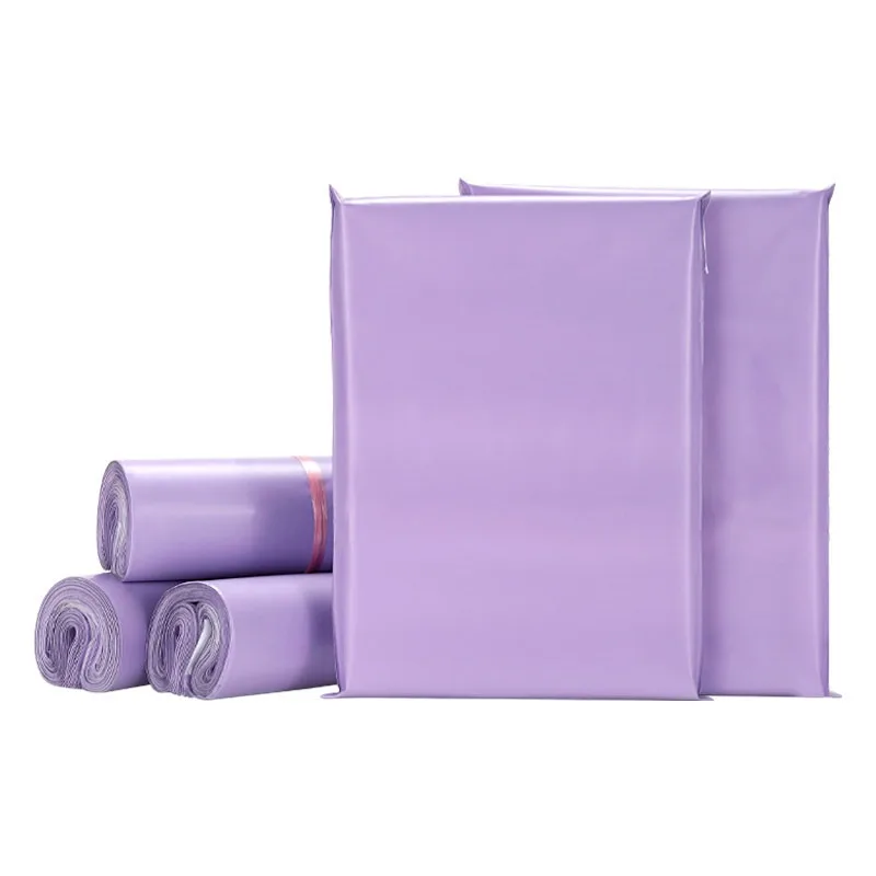 20Pcs/Lot New Courier Matte Purple Bag Express Envelope Storage Bags Mailing Bags Self Adhesive Pouch Packaging Shipping Bag