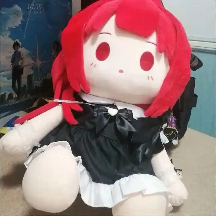 

40cm Anime Attribute Dragon Raja Uesugi Erii Kawaii Cosplay Soft Cotton Doll Body Cartoon Dress Up Sitting Toy Figures Fans Gift