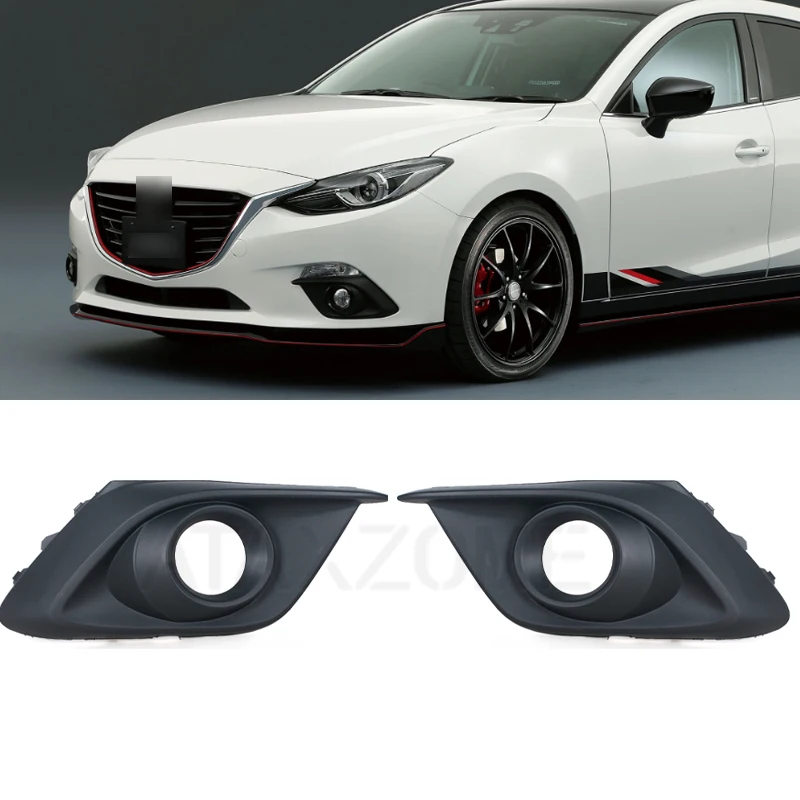 

Fog Light gill grille Cover headlight Auto Fog Lamp frame Hood BKD1-50-C11 BKD1-50-C21 For Mazda 3 Axela 2014 2015 2016