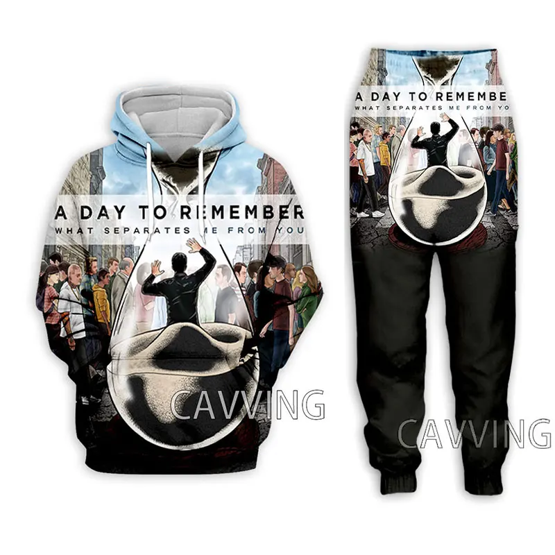 

A-Day-To-Remember 3D Printed Casual Hoodies Hooded Sweatshirt Pants Jogging Pants Trousers Suit Clothes Women/ Men Sets