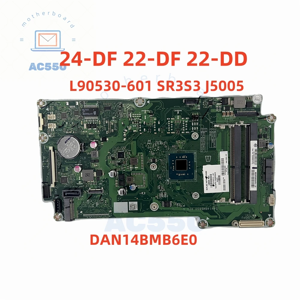 

Laptop Motherboard L90530-601 DAN14BMB6E0 For HP 24-DF 22-DF 22-DD with SR3S3 J5005 Fully Tested and Works Perfectly