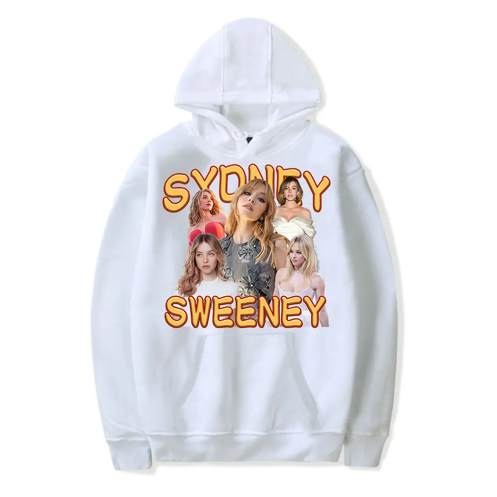 Sydney Sweeney Hoodies New Vintage Merch Hooded Women Men Casual Streetwear Fashion Sweatshirts Clothes