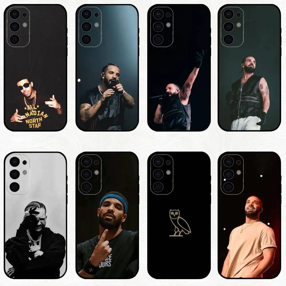 Capa de telefone Rapper Singer D-Drake O-Owl para Samsung S25, S24, S23, S22, S21, S20, Plus, Fe, Lite, Outros Capa preta