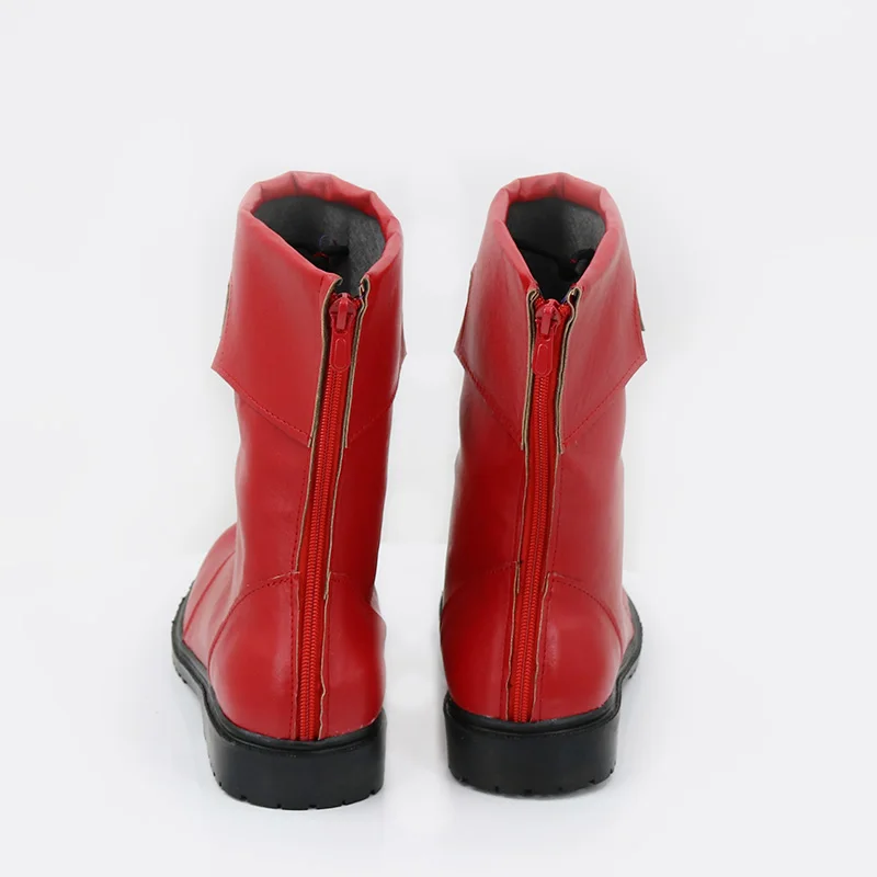 Gioco di strada 6 Cammy Scarpe Cosplay Street Fighter 6 Donne femminili Wrrior Cammy Stivali in pelle PU rossi realizzati su misura