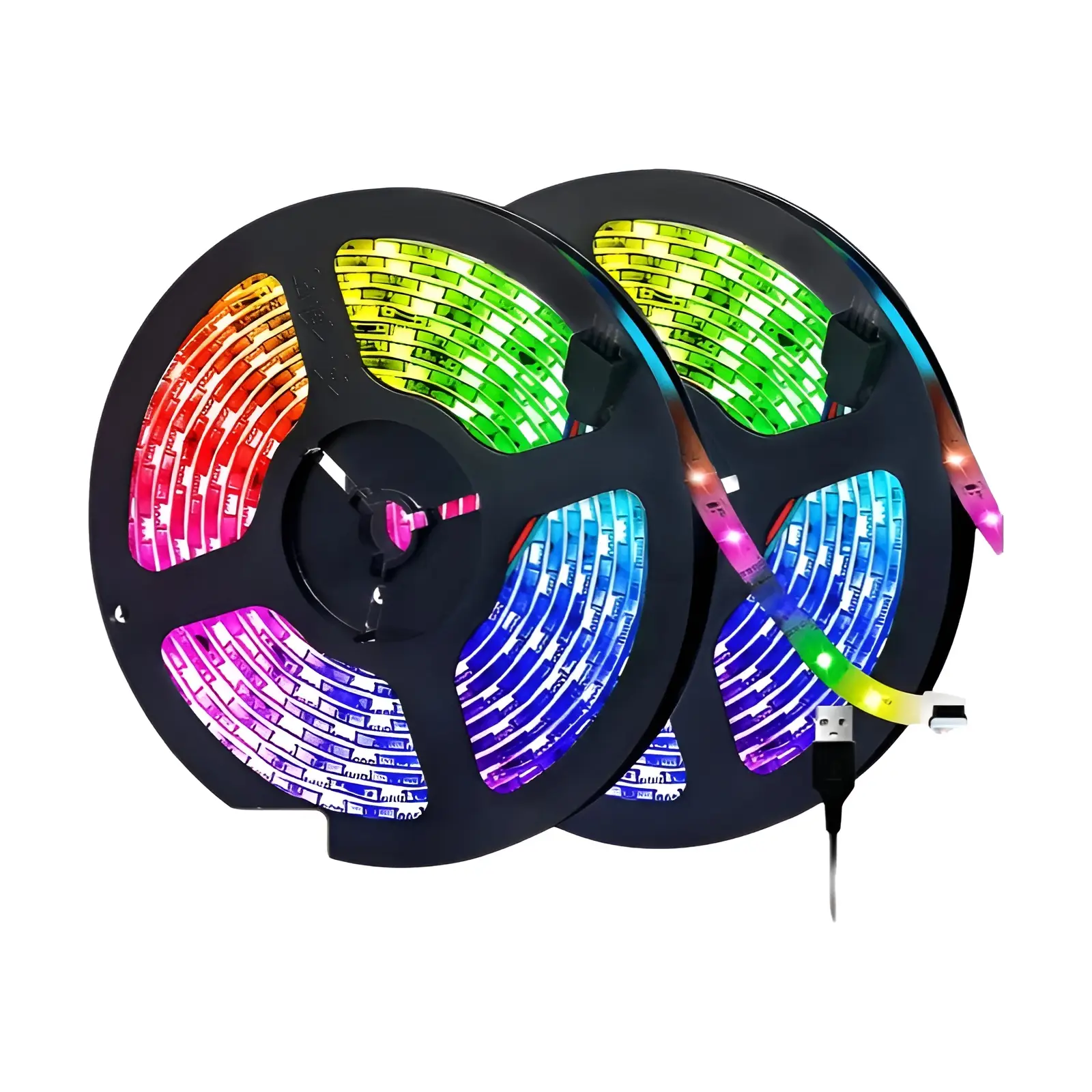 Luzes de tira led rgb 3535, 5v 1m-30m, 16 milhões de cores, rgb, sincronização de música de iluminação de tira led, mudança de cor para festa em casa