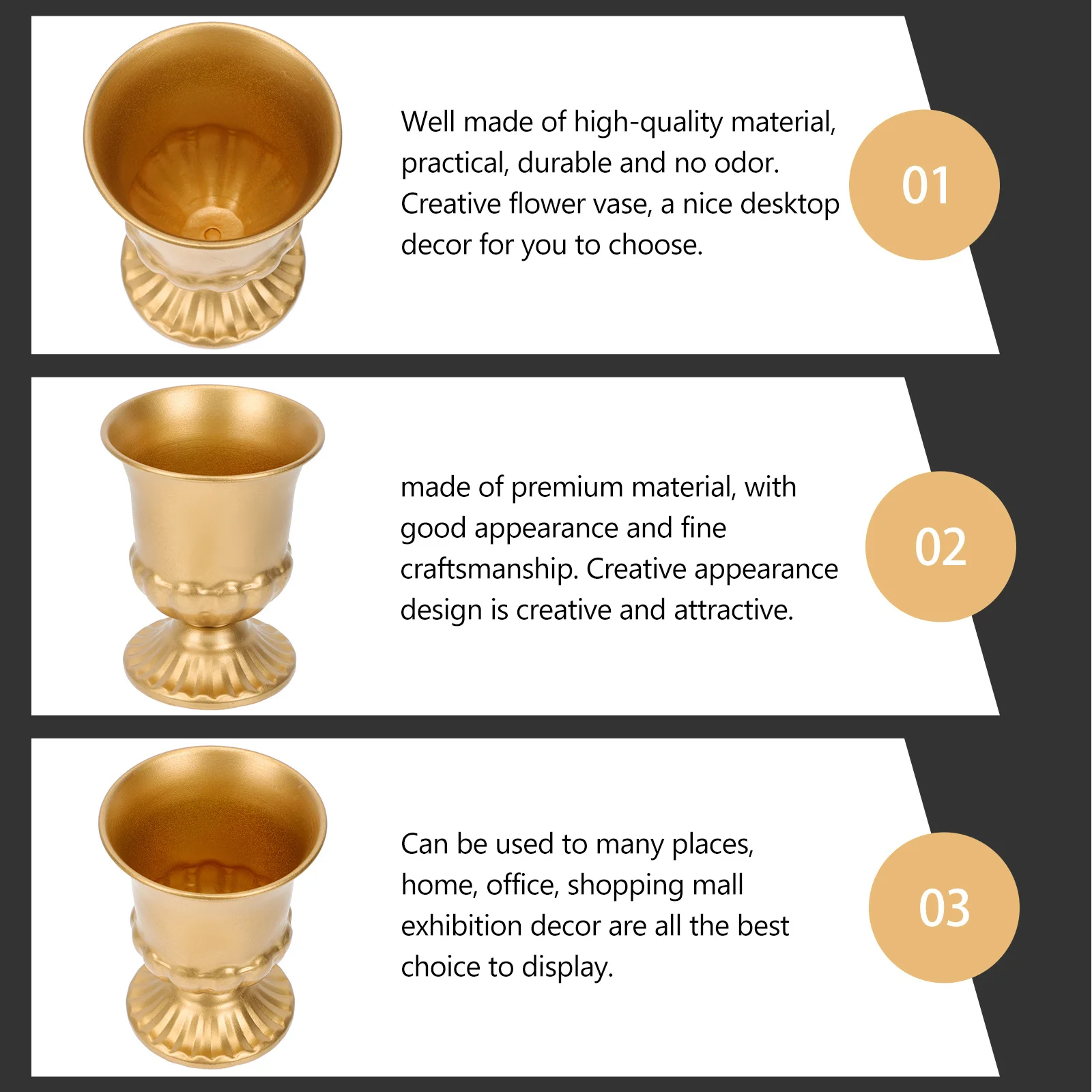 

1pcs Vintage Flower Decorative Iron Cup Vase For Home Office Decor Diy Arrangement Household Vase Decor European Style