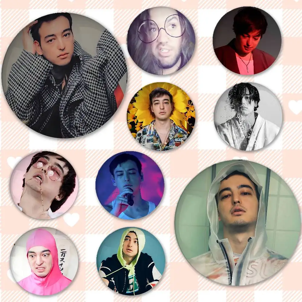 Japan Singer J-Joji Badges Peripheral Lapel Pins Tinplate Round Brooch For Shoulder Bag Accessories Souvenir Gifts