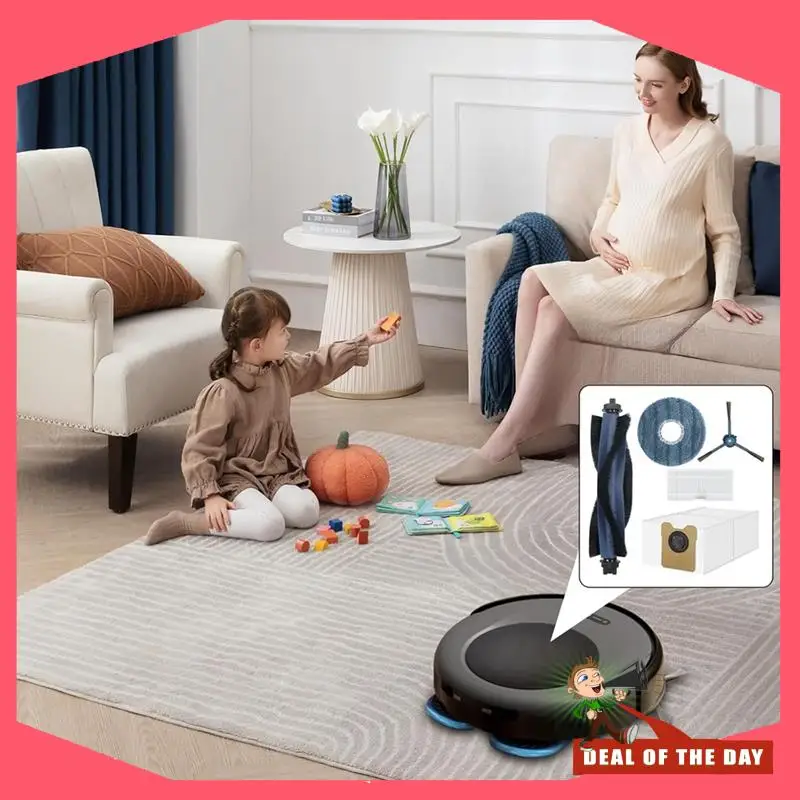 Accesorio de entrega en 24 horas, filtro Hepa, paño de mopa, bolsas de polvo, Cepillo Lateral, cepillo principal de repuesto para Robot aspirador Eufy Omni C20