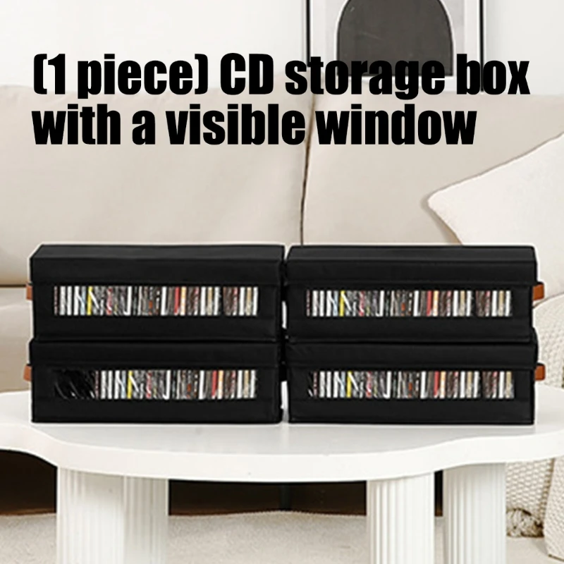  Compacts Size Storage Box Visible Front Holds 32 Discs Stackable Design