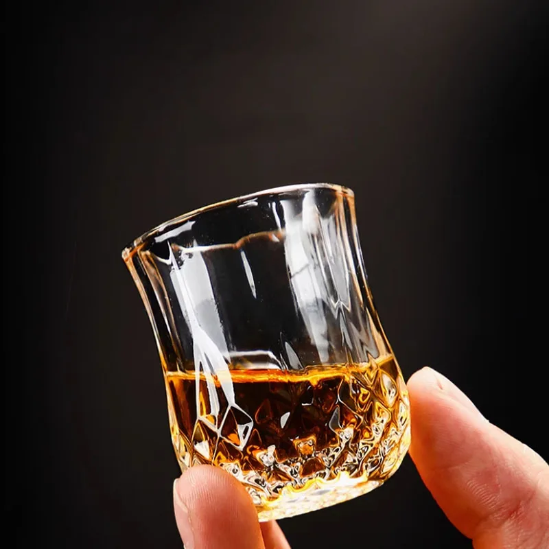 2pcs Gifts Beer Mugs Ktv Bar Small Wine Glasses Water Glasses Glass Glasses Whisky Glasses Cocktail Glass Whiskey Glass Cups