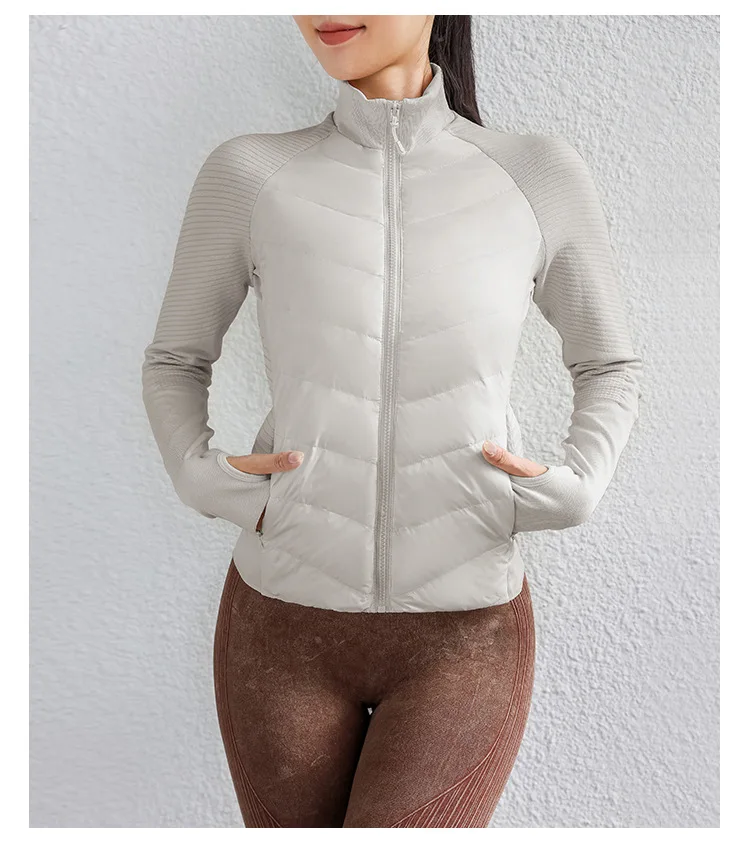 

Women's Slim-Fit Ultra-Light Short Premium Active Down Jacket, Lightweight Chic Puffer for Sporty Elegance