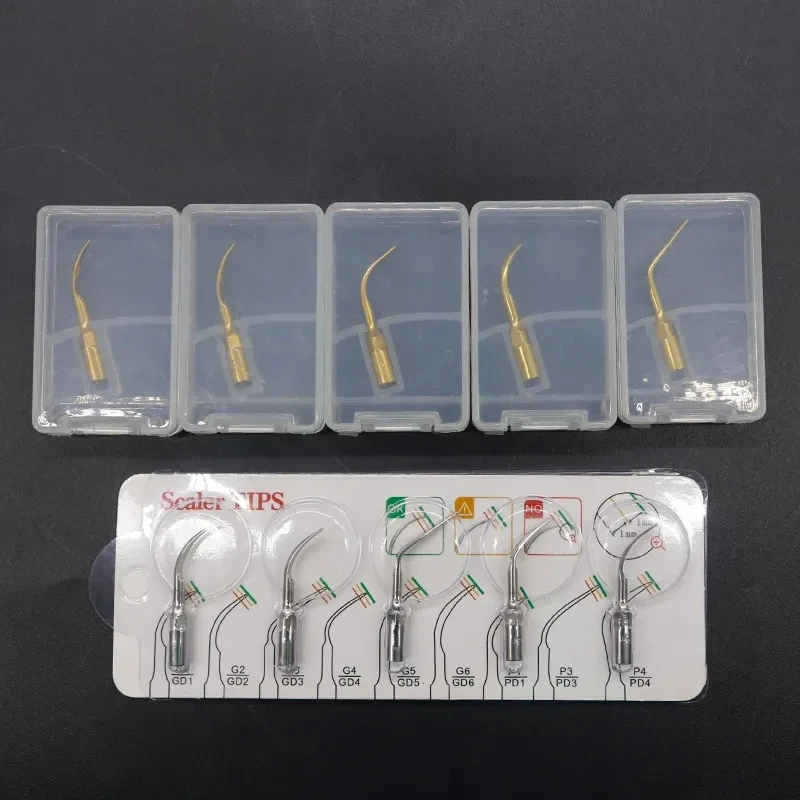 5Pcs/lot Part for Ultrasonic Scaler Dental Working Tips Fit Woodpecker UD Series and EMS Scaler