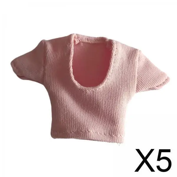 

Стильный комплект одежды для куклы-фигурки 6 дюймов, масштаб 1/12, футболка для кукольного домика, для коллекции DIY