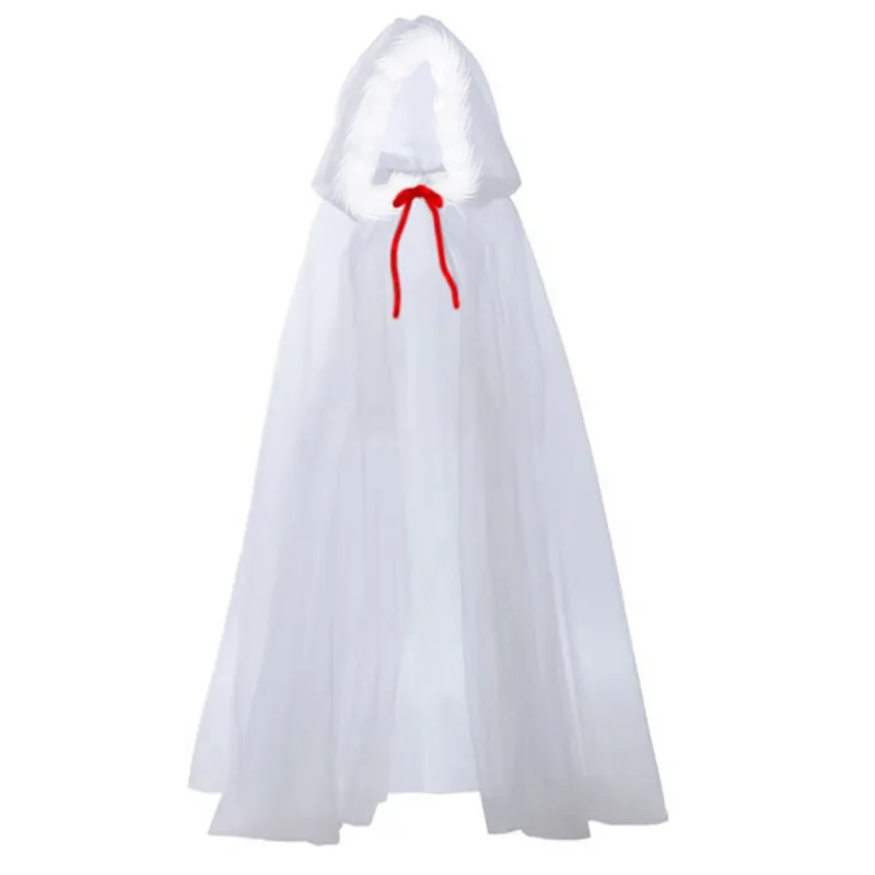 Womens Cloak Party Fur Hooded Long Cape