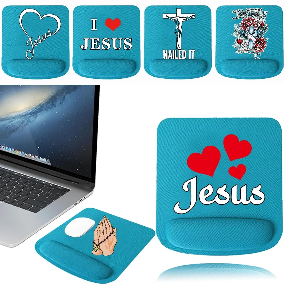 Mouse Pad Non Slip Mice Mat Soft Mousepad Square Mouse Mat Anti-Slip for PC Laptop Computer for Jesus Series Office Accessories