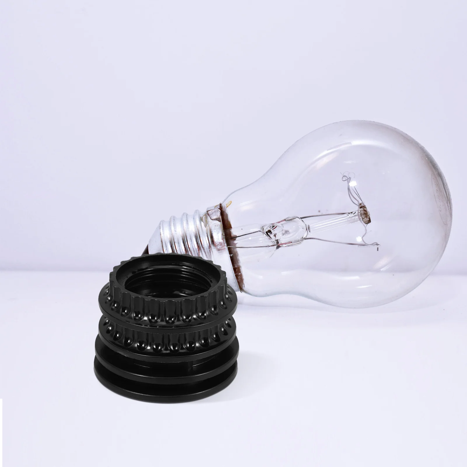 

4Pcs Black Light Socket Rings Lamp Shade Rings Replacement Durable for Ceiling Floor Table Lamps Lampshade Frames