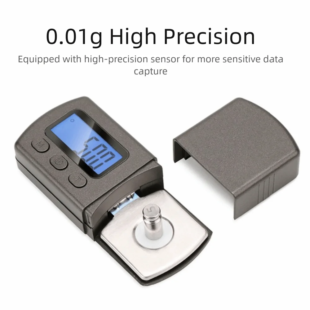 Tocadiscos Digital de alta precisión, báscula de fuerza con luz de fondo, Mini tocadiscos Digital voladizo, balanza de fuerza con lápiz óptico