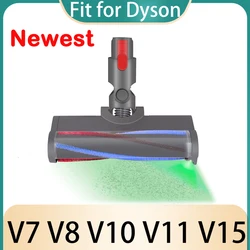 For Dyson V8 V10 V11 V15 V7 Accessories Laser Brush Head Carpet Motorhead With Green Dust Light Replacement Newest Laser Brush