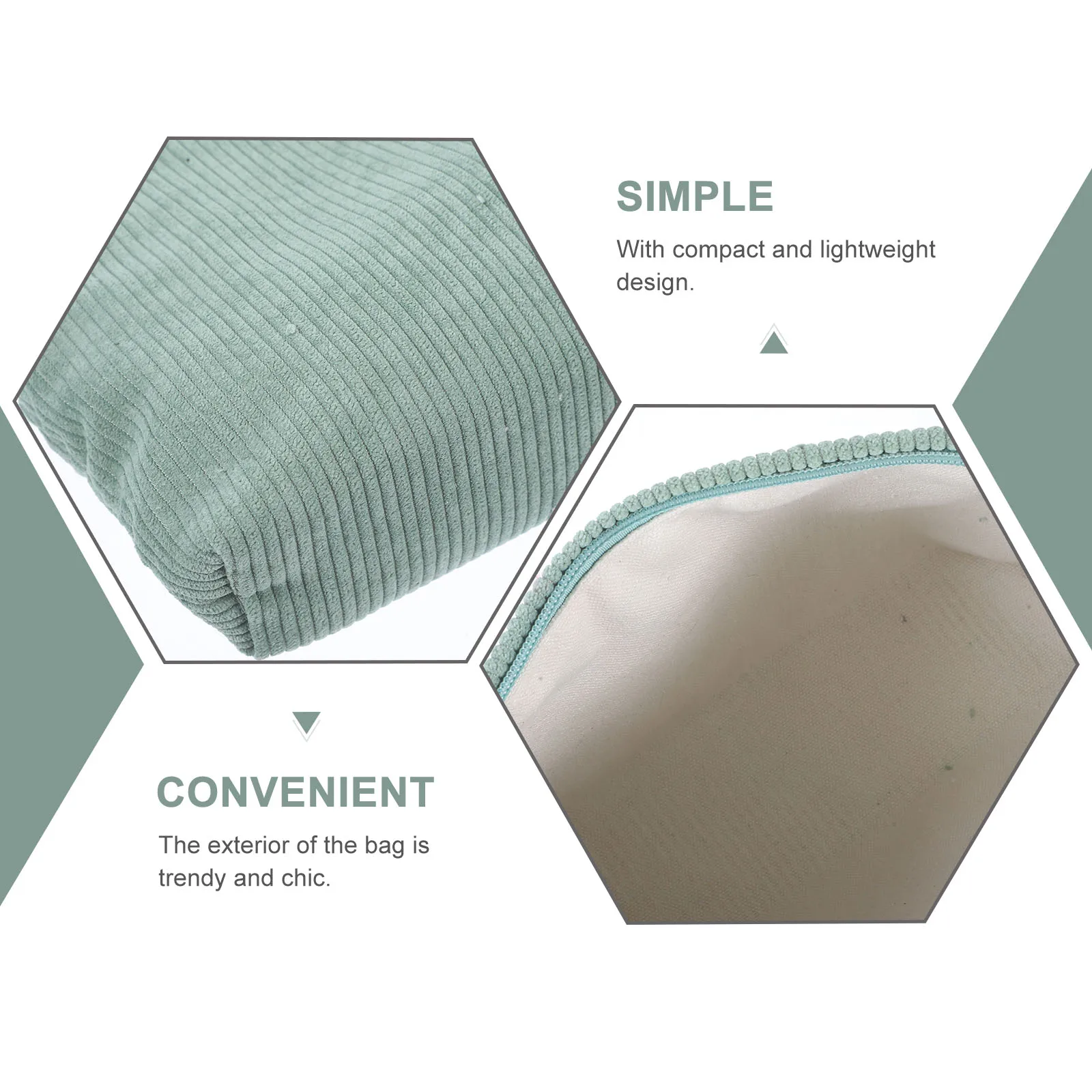 กระเป๋าจัดระเบียบเครื่องสำอางผ้าเนื้อนุ่ม น่ารัก พกพาสะดวกสำหรับผู้หญิง  จุของได้เยอะ ใส่ลิปสติกและแปรงแต่งหน้าได้