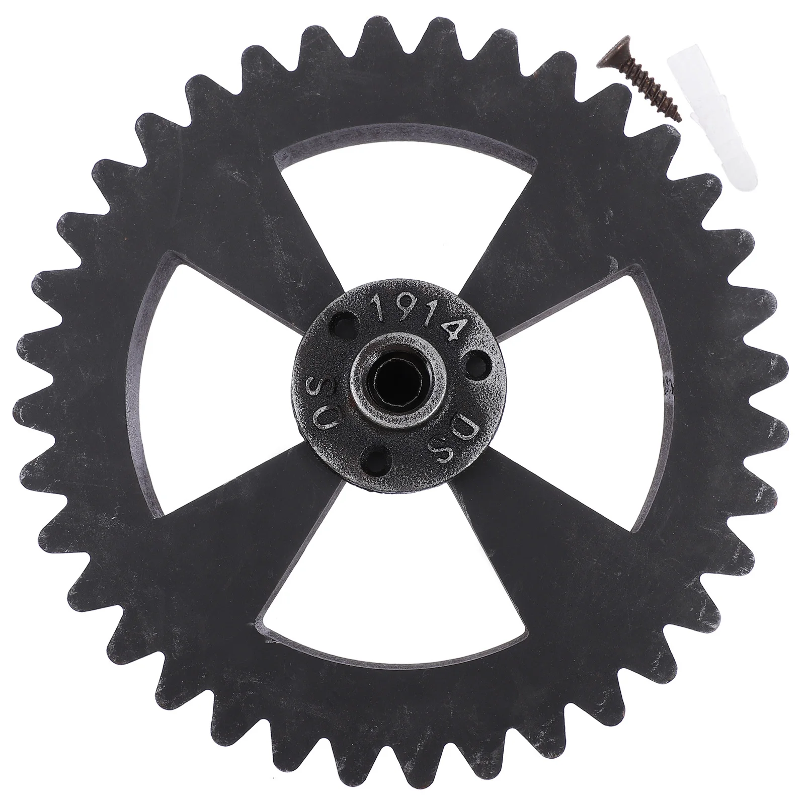 

Retro Wall Hanging Vintage Round Gear Pendant Home Decor Accessory Unique Wall Decor For Coffee Shop Office Bedroom Living Room