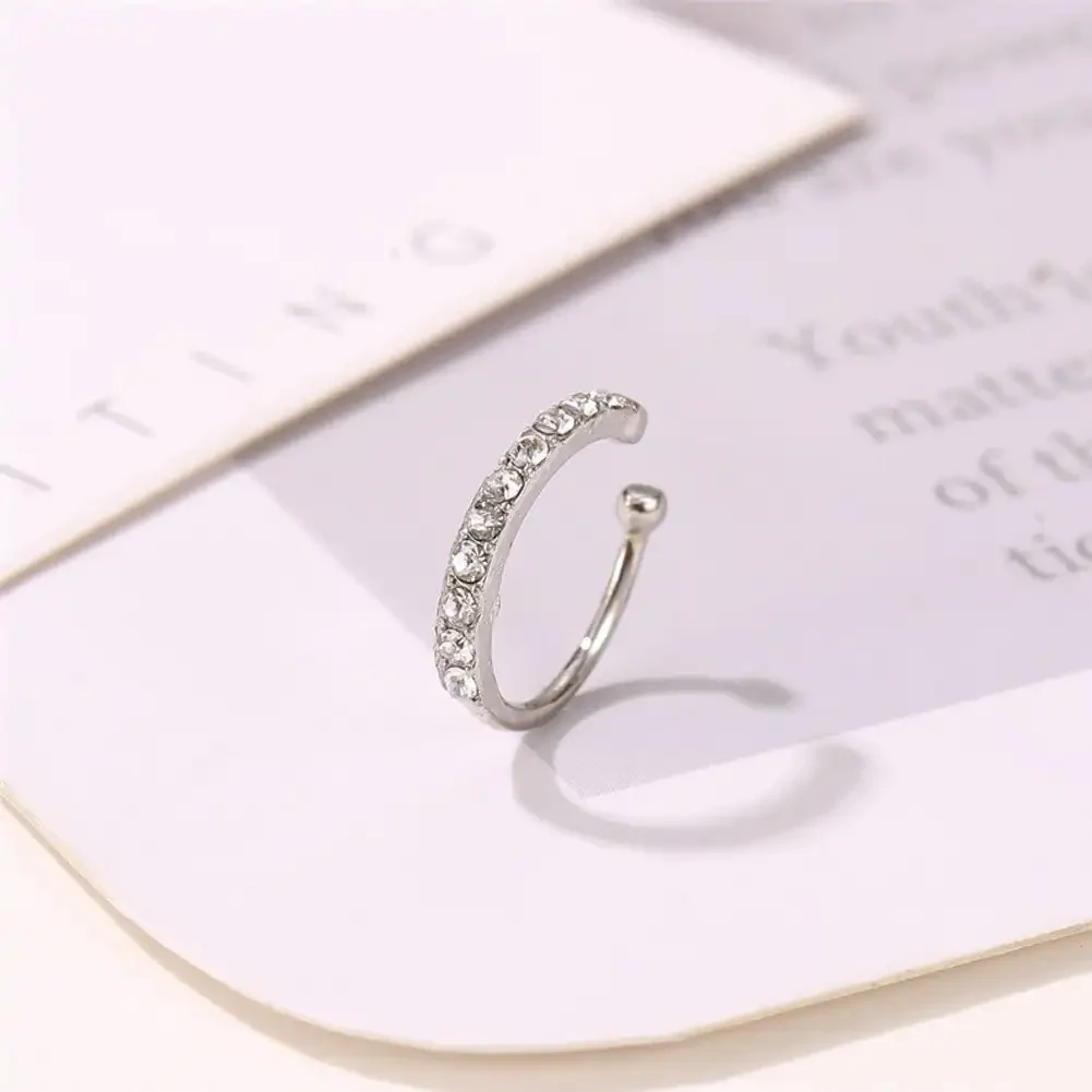 سوار أذن من الزركون للنساء ، مشبك ساحر على الأقراط ، أساور أذن بدون ثقب ، مجوهرات