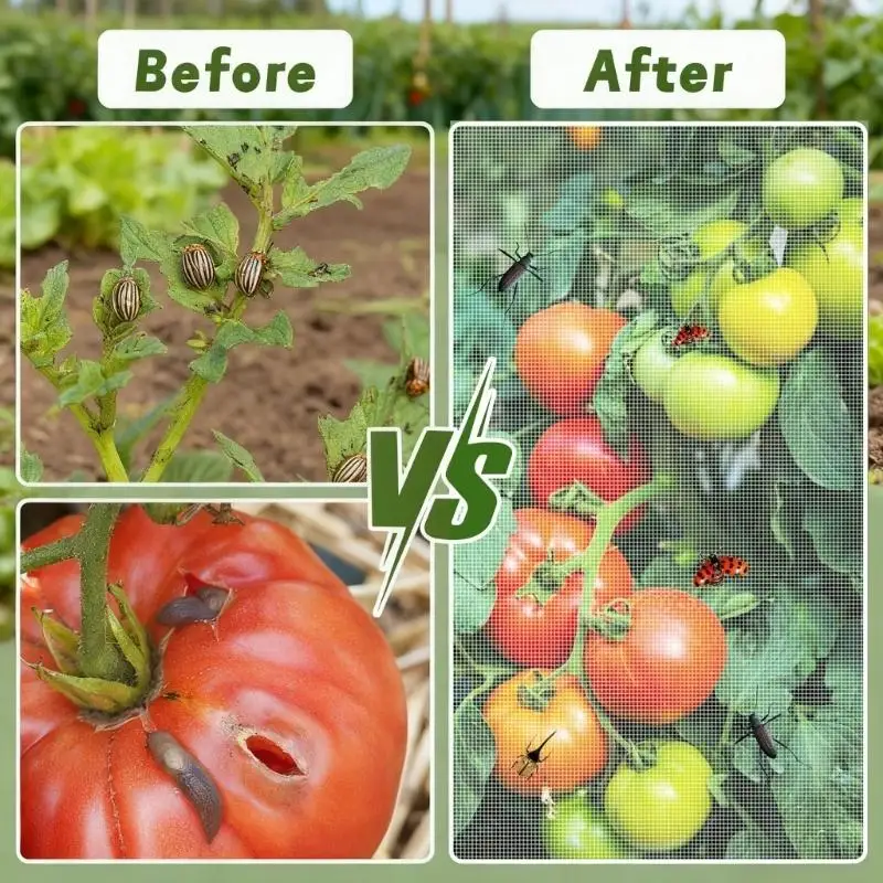 Modifiable Tomato Cage Canopies Tear Proof Net With Slide Opening For Easy Harvesting X3UC