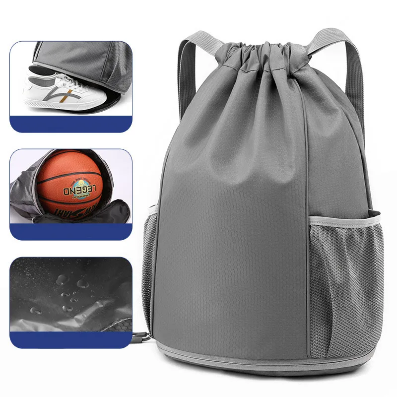 Backpack for wet clothes swimming waterproof  basketball training bag travel bag marathon drawstring pocket Gym Sports Bag