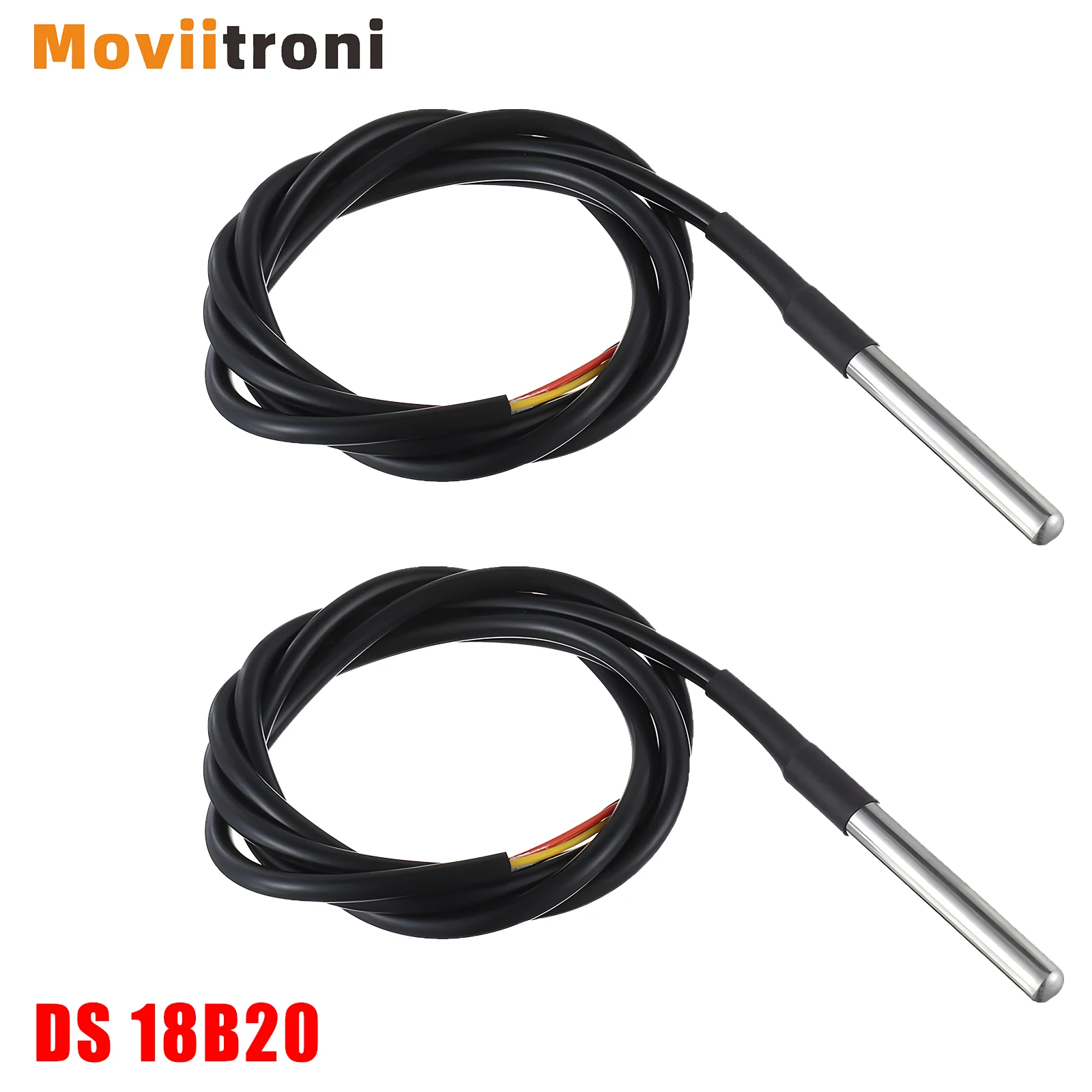 DS 18B20 Temperature Sensor Probe Stainless Steel Package Waterproof 1m 3m