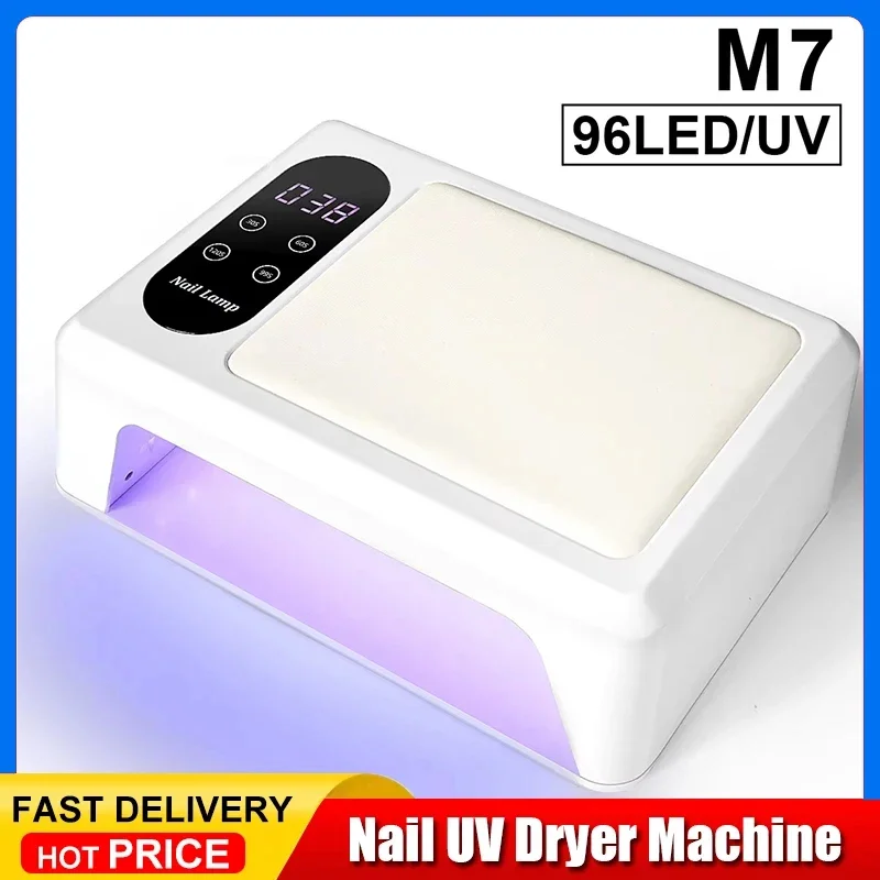 

Professional Lamp 96 LED Nail Quick Curing UV Gel Nail Polish Dryer With 4 Timer and Sensor Curing Lamp for Manicure Salon Tools