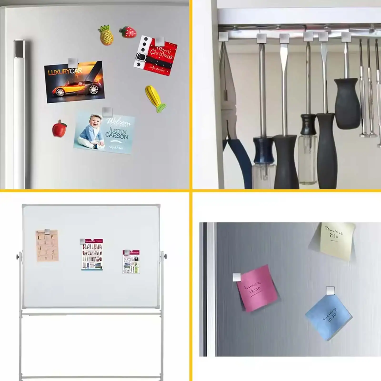 50/100 Pcs Small Square Magnetic Cubes Strong Mini Magnets for Fridge Whiteboard Craft Projects 5x5x5mm Size