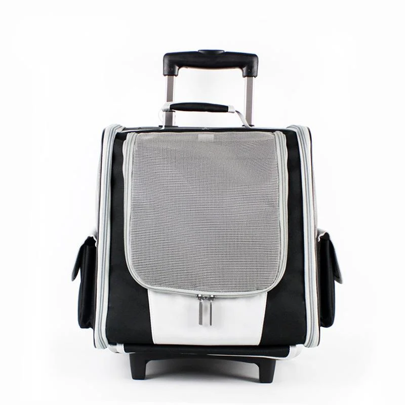 

Pet Backpack Portable Pet Stroller Trolley Cases Suitcases Cat Stroller Pet Carrier With Wheels Small Dog Cat Backpack Pets Bags