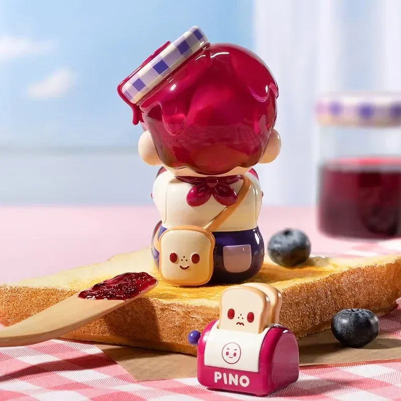 POP MART PINO JELLY 베리 잼 100% 피규어 시리즈 블라인드 박스 게스 백 오리지널 장난감 인형 귀여운 애니메이션 피규어 장식품 선물