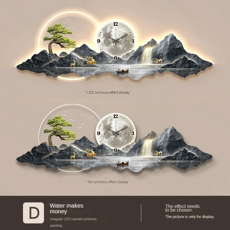 Ontwerp Luxe Wandklokken Woonkamer Led Esthetische Minimalistische Wandhorloge Stille Mode Nordic Horloge Murale Woondecoratie