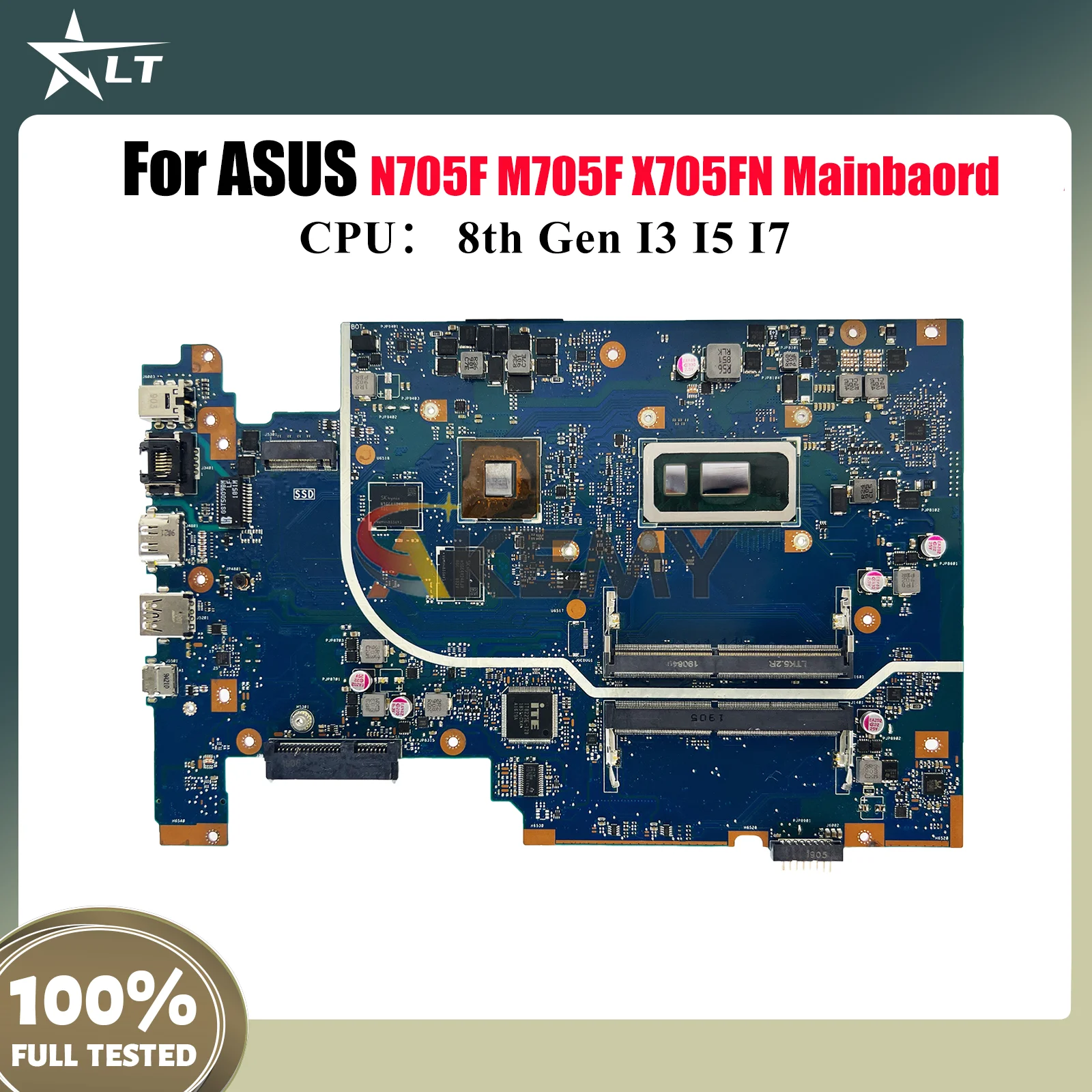 

X705FN Материнская плата для ноутбука ASUS VivoBook X705FN N705F M705F X705F Материнская плата для ноутбука с процессором I3 I5 I7 тест ОК быстрая доставка