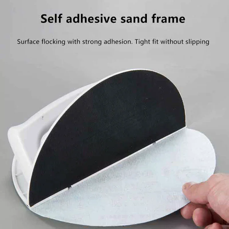 多機能半円形アングルサンディングサンドペーパー自己粘着90度サンドペーパーホルダーハイエンドパテ研磨ツール