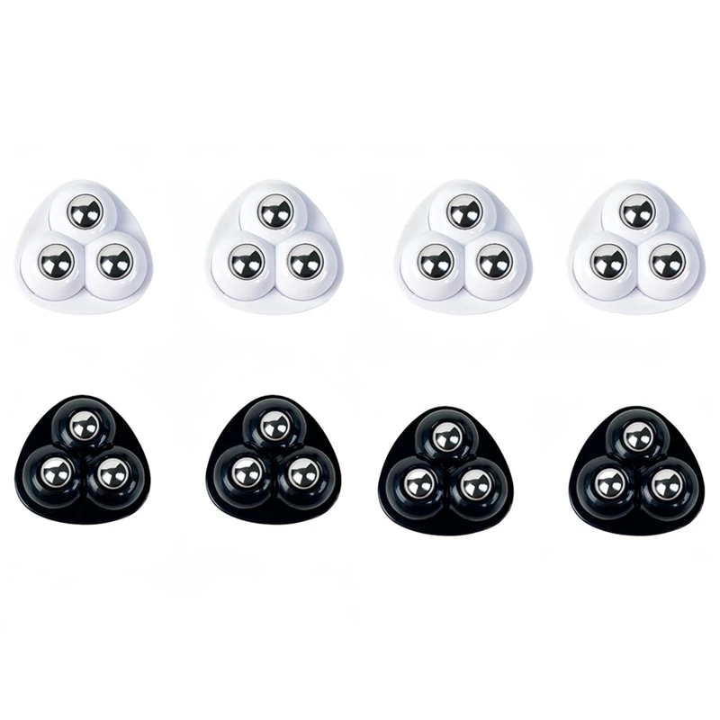 GTBL Mini ruedas giratorias de metal Ruedas autoadhesivas Polea autoadhesiva giratoria de 360 grados