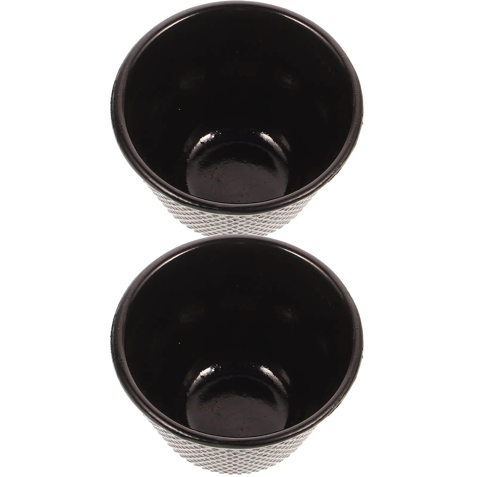 

2Pcs Cast Iron Tea Cups Vintage Style High Temp Resistant Reusable Kung Fu Teaware Set Easy Clean Storage Japanese Design