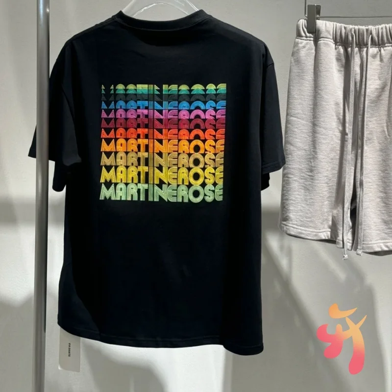 

Негабаритные футболки унисекс с розами Martine, цветные топы с буквенным принтом Barrage, повседневные хлопковые футболки для мужчин и женщин с короткими рукавами