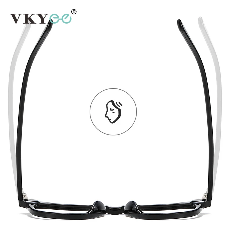 فيكي جديد بسيط هندسي موضة البيضاوي تصميم الرجال النساء مكافحة الضوء الأزرق نظارات للقراءة وصفة طبية قابلة للتخصيص 56005 #3
