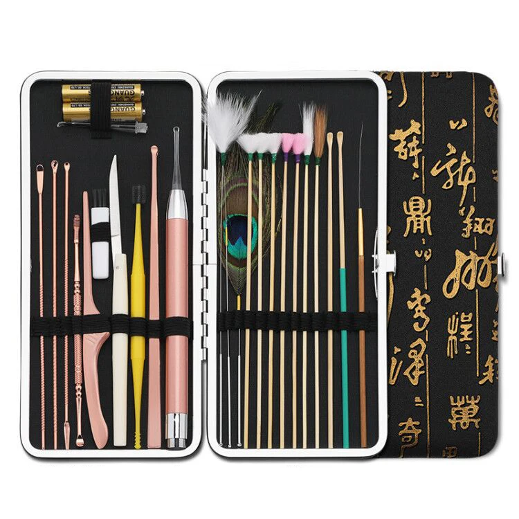 

Professional Ear Wax Removal Tool Sets Ear Cleaner Set Hearing Aid Earwax Remover Ears Sticks Springs Household Health Care