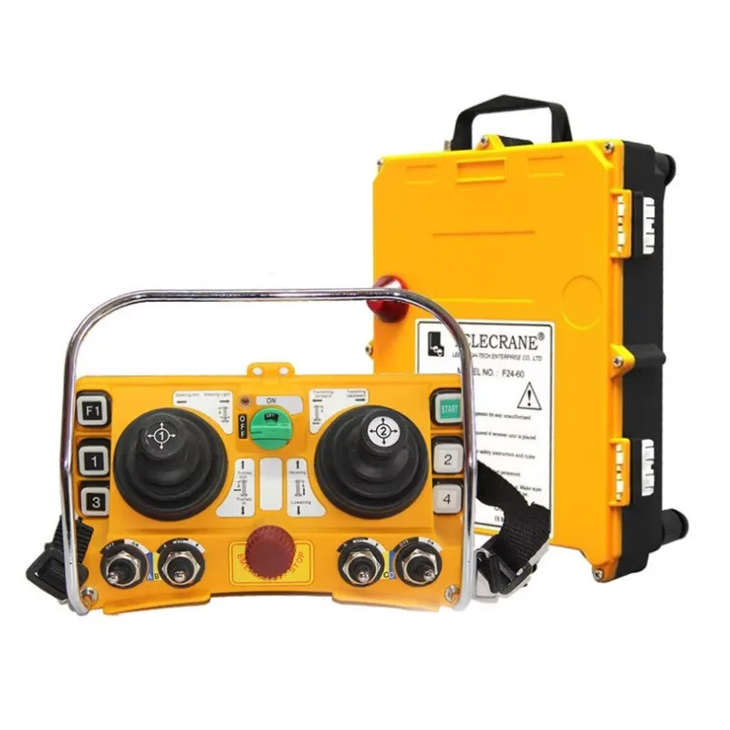 

F24-60 DC AC48V Industrial Crane Waterproof Metal Remote Control with FCC/CE Certification 100m Range for Tow Truck & Telecrane