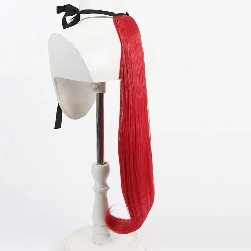 일본 애니메이션 우마스메: 프리티 더비 러브즈 온리 유 코스프레 가발 롱 더블톤 컬러 헤어 이어피스 포함 할로윈 파티 롤플레잉