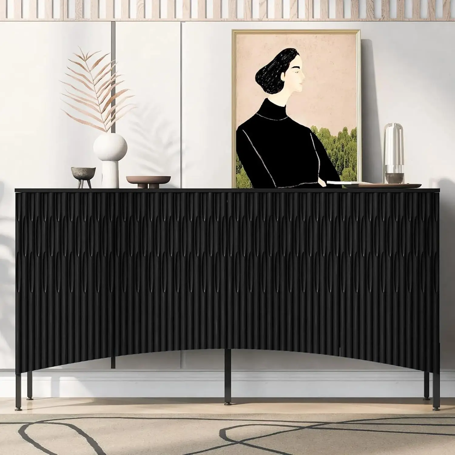 Modern Sideboard Buffet Cabinet, 60