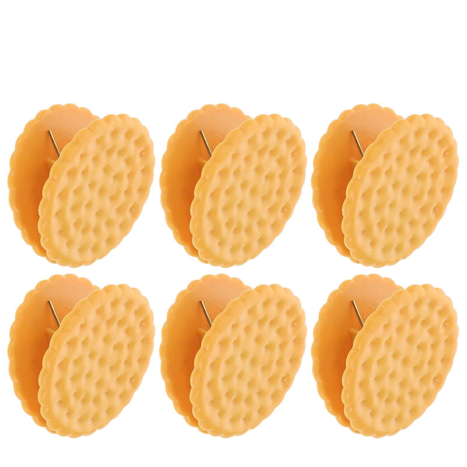 

6pcs Cookie Sealing Clips Food Preservation Bag Sealer Kitchen Storage Fresh Keeping Reusable Bread Packet Sealer