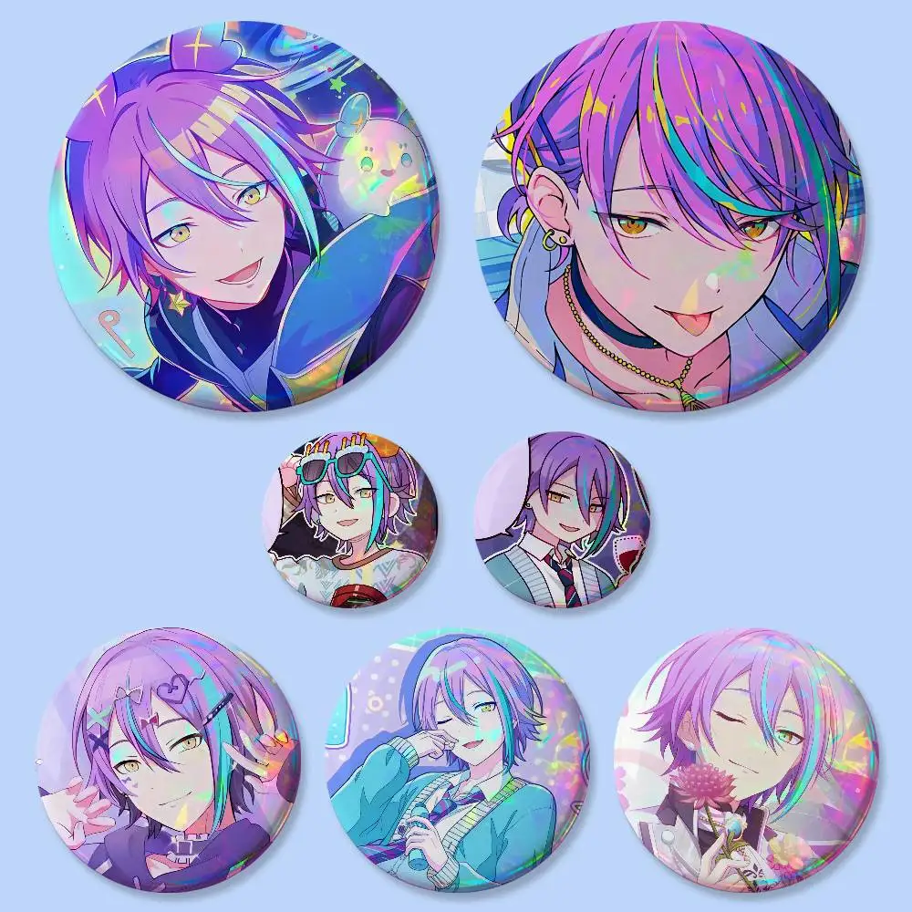Cartoon Style Kamishiro Rui Project Badges Button Round Pin Brooch Badge Bag Decor Accessories Fans Collect Friends Gifts