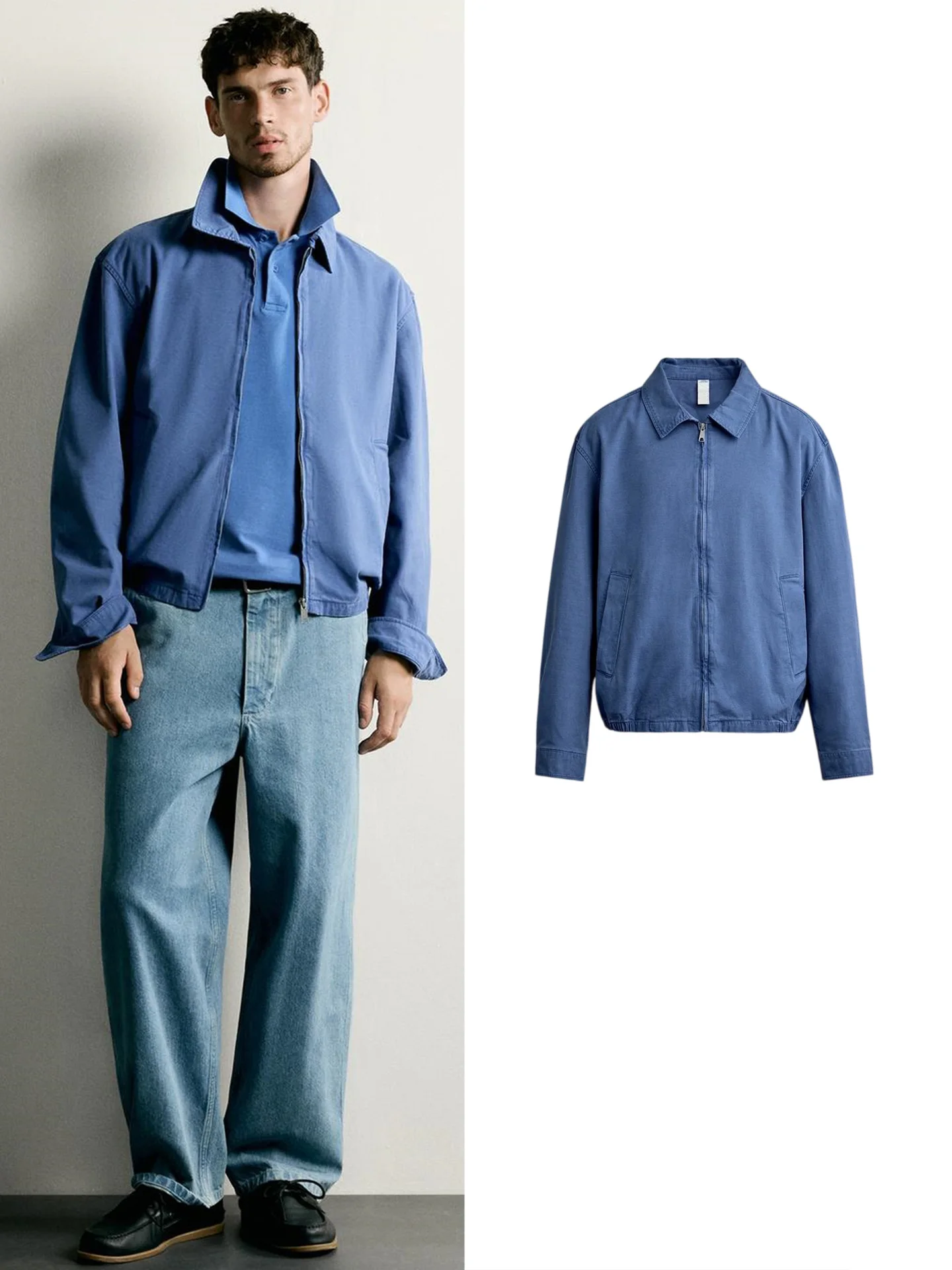 Slim Fit Long Sleeve Jacket Autumn New Arrival Men's Fashion Stand Collar Elastic Hem Straight Leg Coat Polyester Fiber 100%
