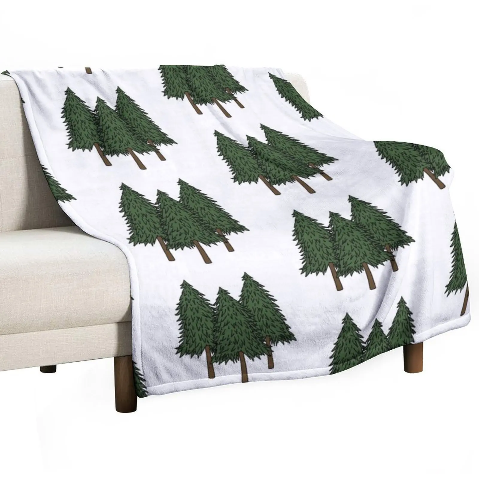 

Pine Trees Throw Blanket Decorative Throw Blankets For Sofas manga Blankets