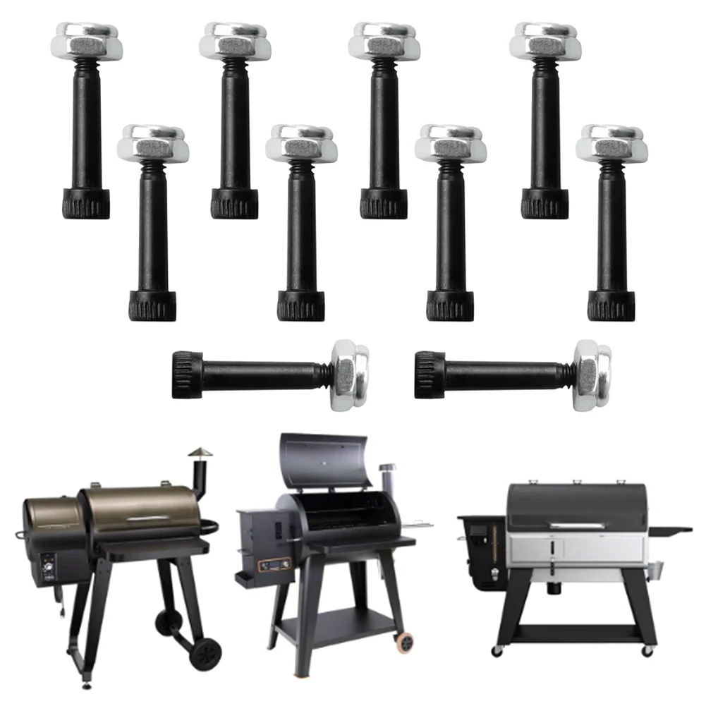 

10 шт. совместимые гайки и болты вала двигателя для Traeger и Z Grills, замена подходящих моделей SUB186, KIT0783, и PG24-25
