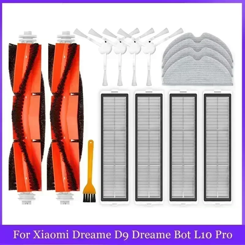 

For Xiaomi Dreame D9 Dreame Bot L10 Pro Trouver Robot LDS Vacuum Finder Spare Parts Accessories Main Side Brush Mop Hepa Filter